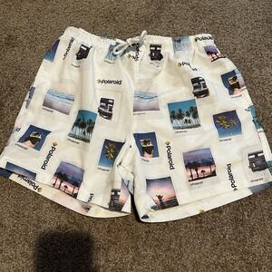 Men's Polaroid Swim Trunks Size Small Polaroid Photo Design
